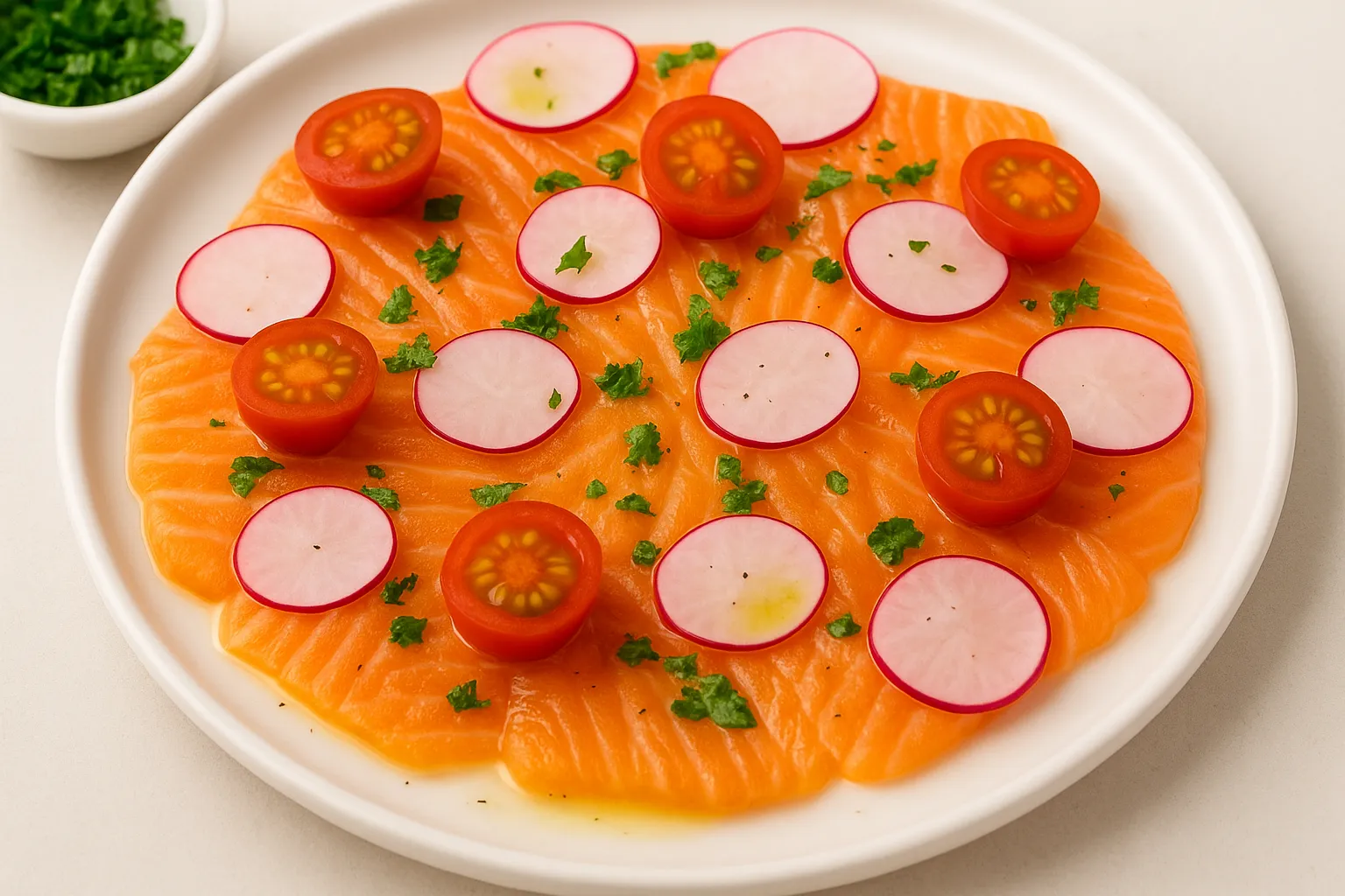 salmon carpaccio