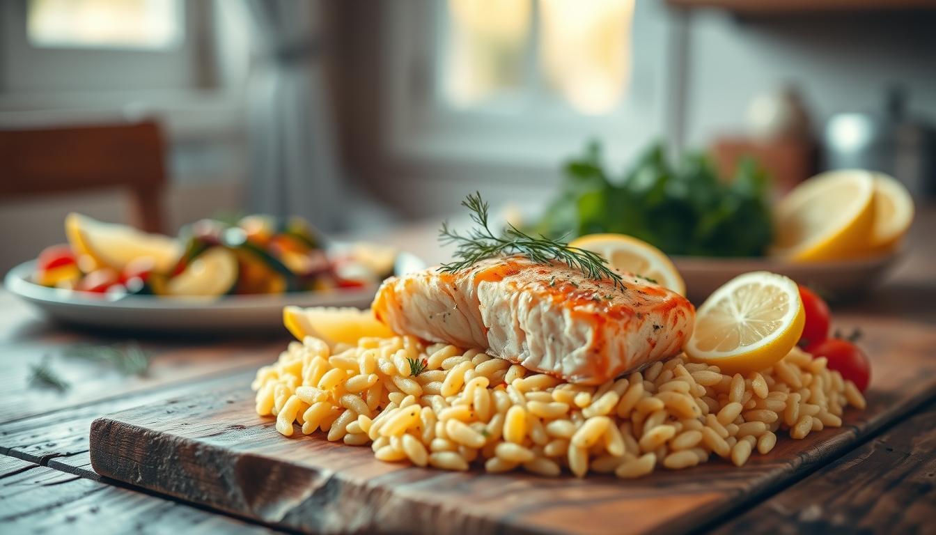 orzo recipes salmon